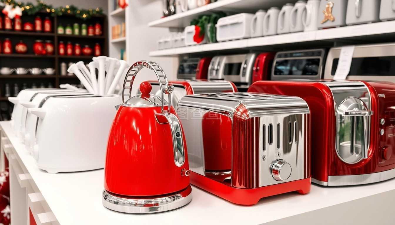 圣誕節時的家用電器店